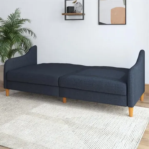 Double Sofa Bed Multi-Position - Navy, Linen