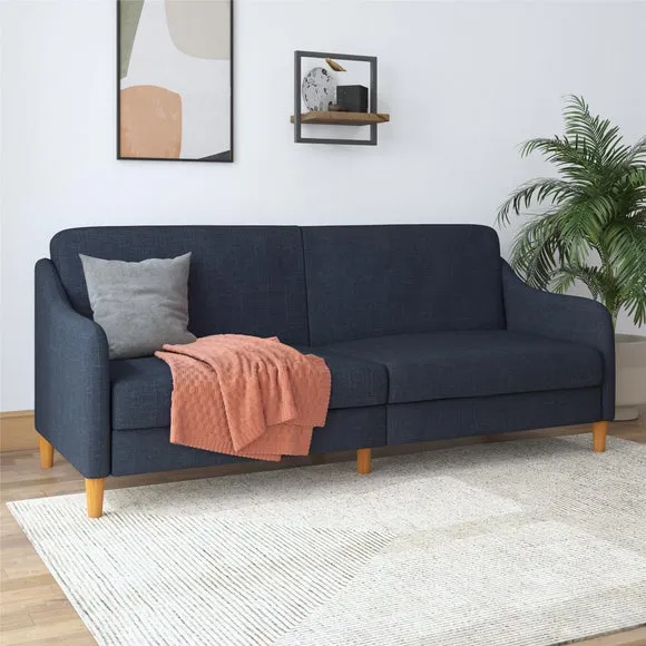 Double Sofa Bed Multi-Position - Navy, Linen image