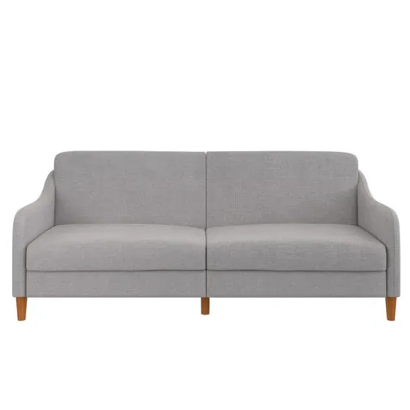 Double Sofa Bed with Storage - Grey, Linen