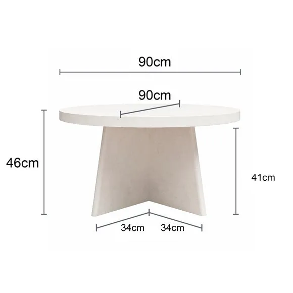 Round Coffee Table - Natural, Engineered Wood