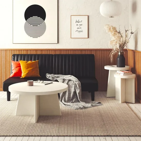Round Coffee Table - Natural, Engineered Wood image