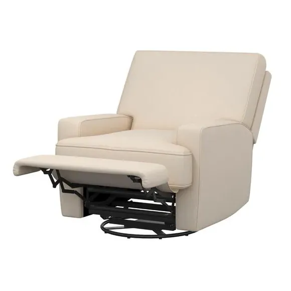 Swivel Gliding Recliner Chair - Beige