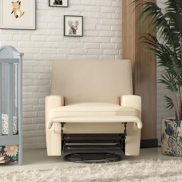 Swivel Gliding Recliner Chair - Beige image