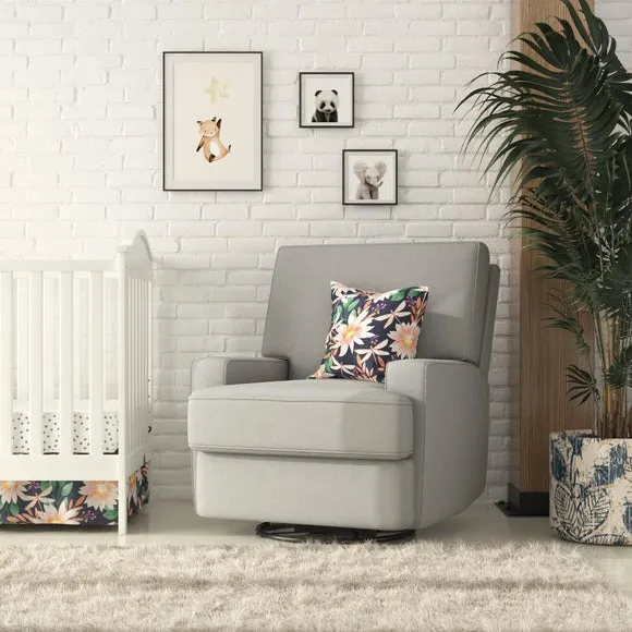 Swivel Gliding Recliner Chair - Grey
