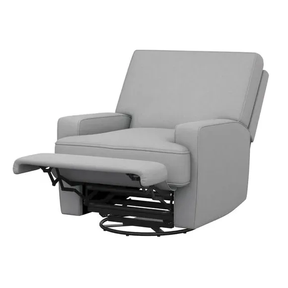 Swivel Gliding Recliner Chair - Grey