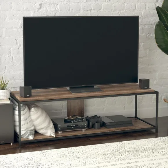 TV Unit with Open Shelf - Oak, Wood