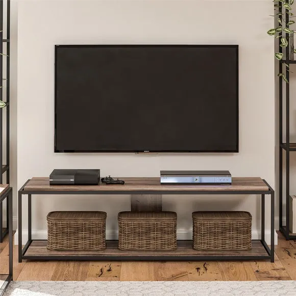 TV Unit with Open Shelf - Oak, Wood image