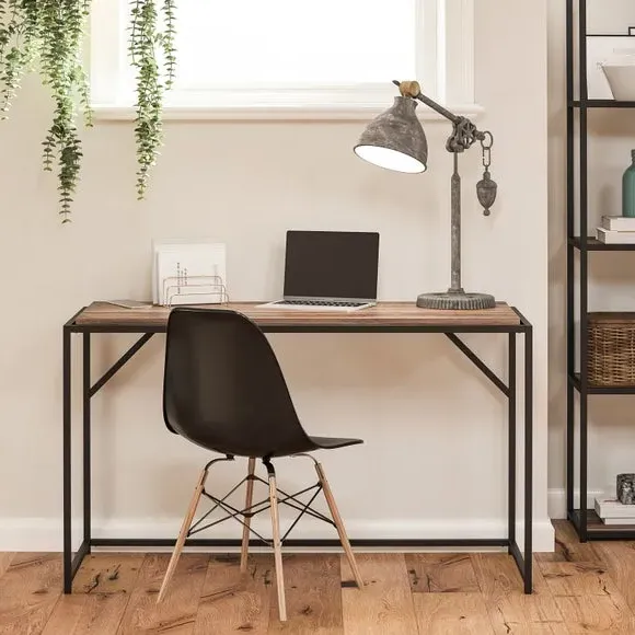 Writing Desk with Storage - Oak, Wood image