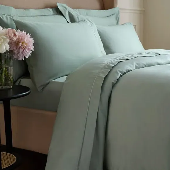 1000 Thread Count Flat Sheet - Sage, Cotton