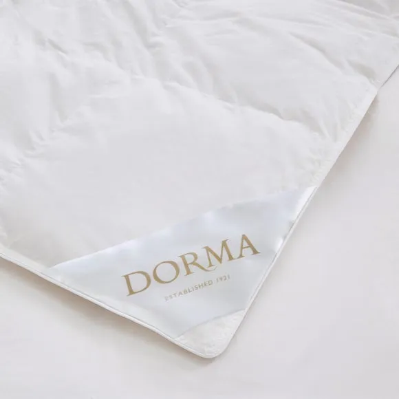 10.5 Tog Duvet with Goose Down - White, Cotton