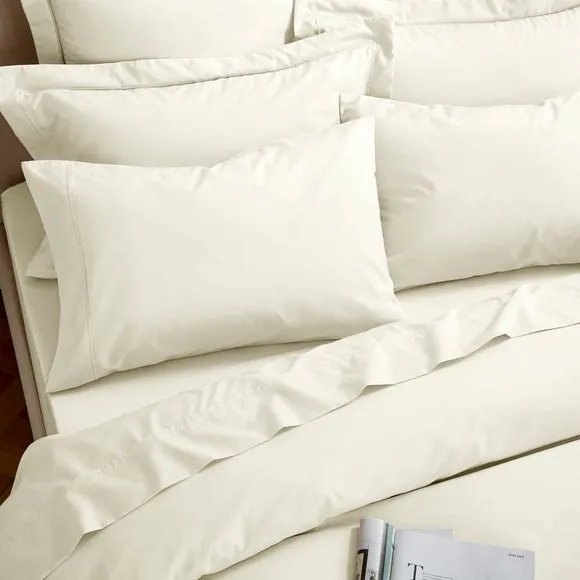 400 Thread Count Duvet Cover - Cream, Cotton
