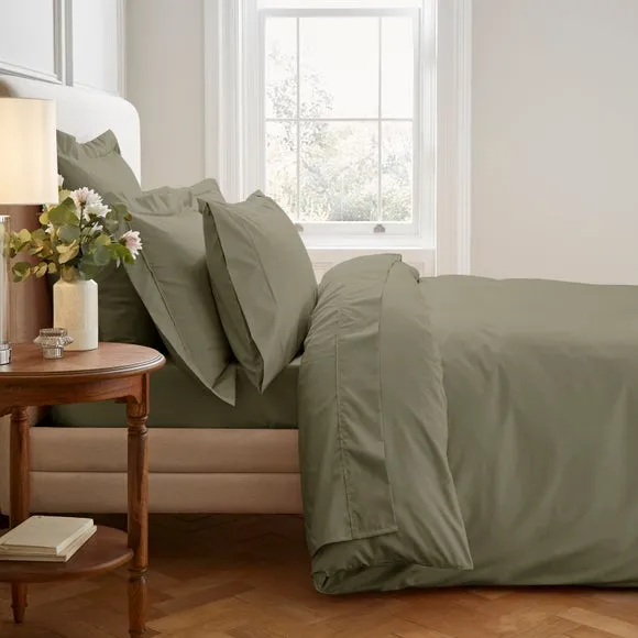 400 Thread Count Duvet Cover - Khaki, Cotton