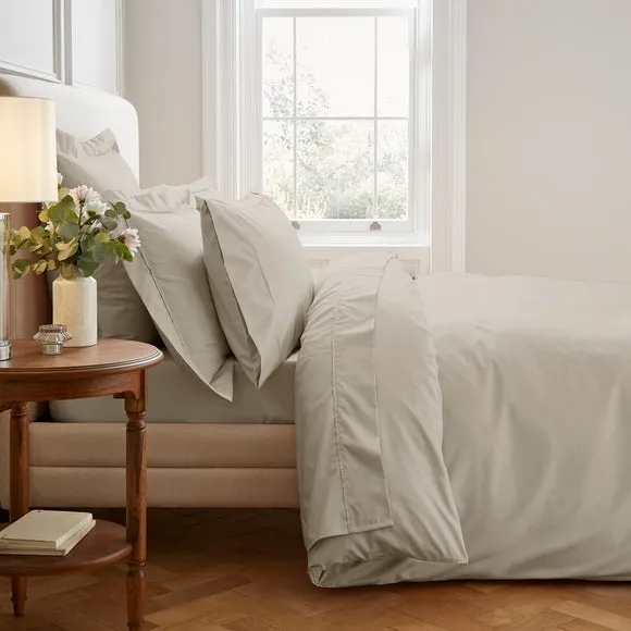 400 Thread Count Duvet Cover - Taupe, Cotton