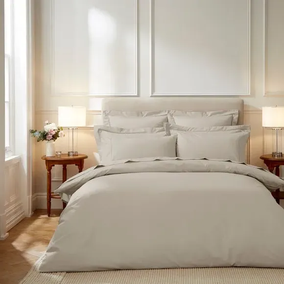 400 Thread Count Duvet Cover - Taupe, Cotton