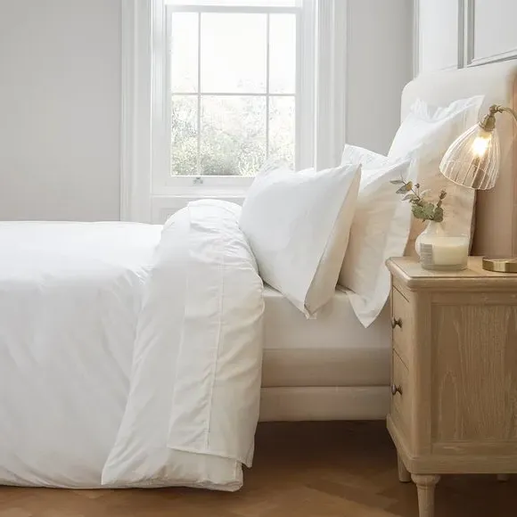 400 Thread Count Duvet Cover - White, Cotton
