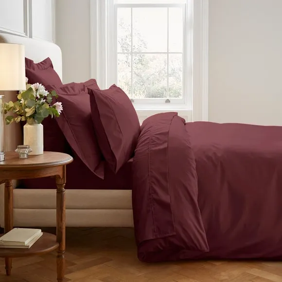 400 Thread Count Flat Sheet - Bordeaux, Egyptian Cotton