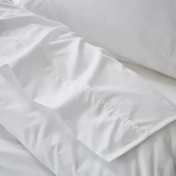 400 Thread Count Flat Sheet - White, Egyptian Cotton