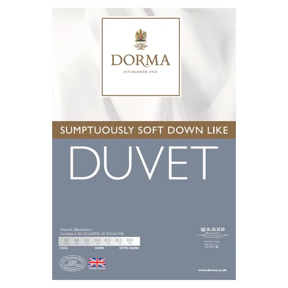 4.5 Tog Summer Duvet - White, Cotton