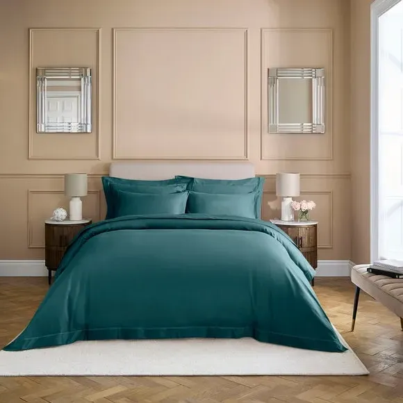800 Thread Count Duvet Cover - Blue, Cotton image