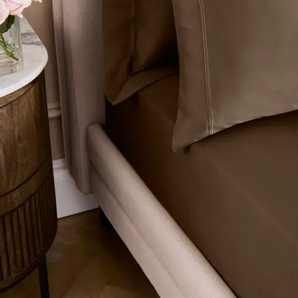 800 Thread Count Fitted Sheet - Chocolate, Cotton