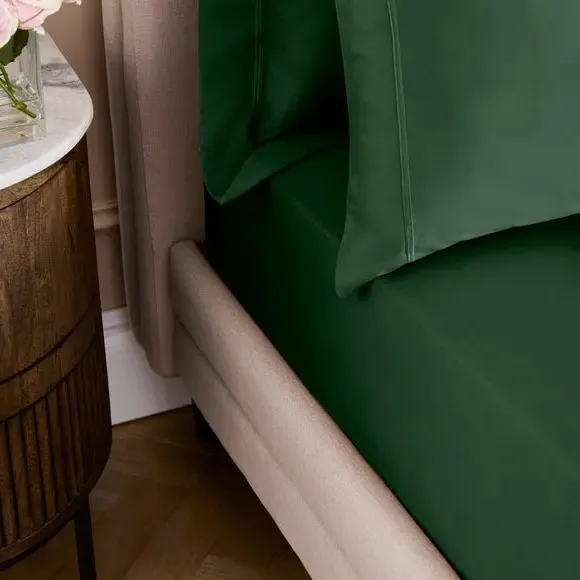 800 Thread Count Fitted Sheet - Forest, Cotton