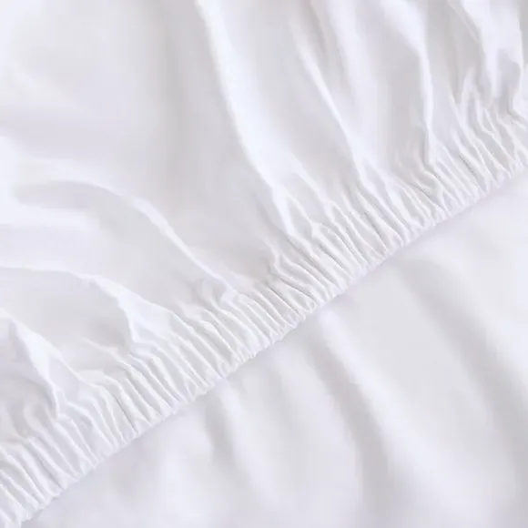800 Thread Count Fitted Sheet - White, Cotton