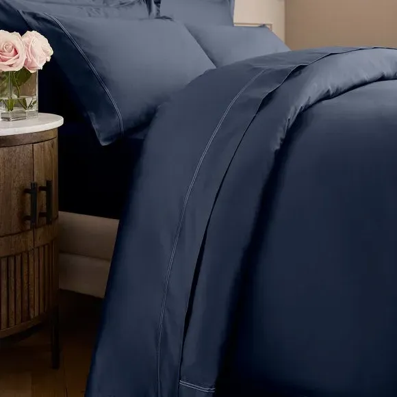 800 Thread Count Flat Sheet - Midnight, Cotton