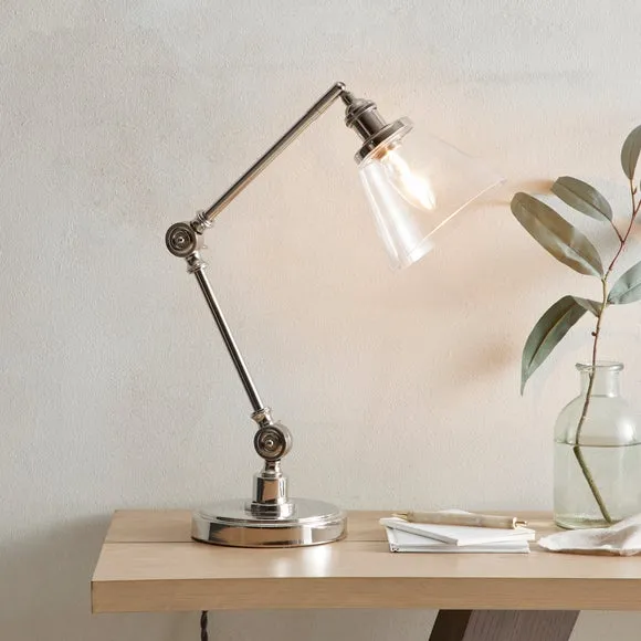 Adjustable Task Table Lamp - Nickel, Metal image