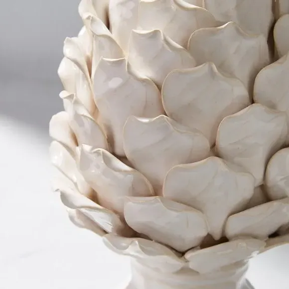 Artichoke Ornament - Natural, Ceramic
