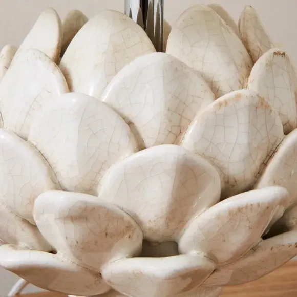 Artichoke Table Lamp - Cream, Ceramic