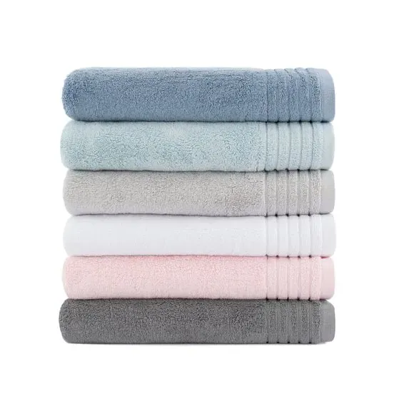 Bath Towel with TENCEL - Dove, Cotton Blend