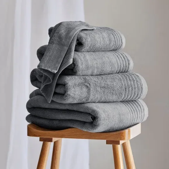 Bath Towel with TENCEL - Dove, Cotton Blend