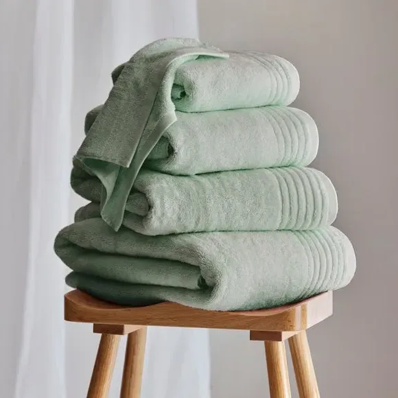Bath Towel with TENCEL - Grey, Cotton Blend
