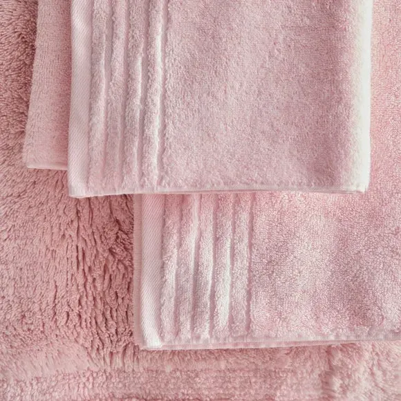 Bath Towel with TENCEL - Rose, Cotton Blend