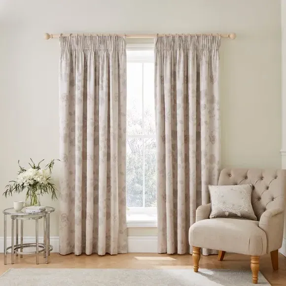Blackout Curtains with Pencil Pleat - Natural
