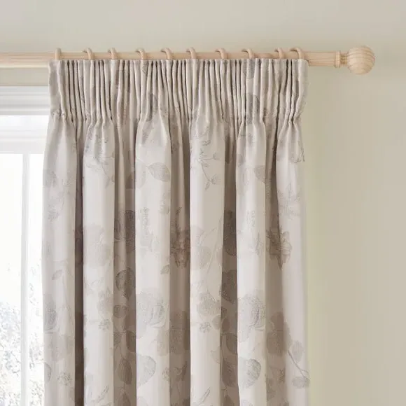 Blackout Curtains with Pencil Pleat - Natural image