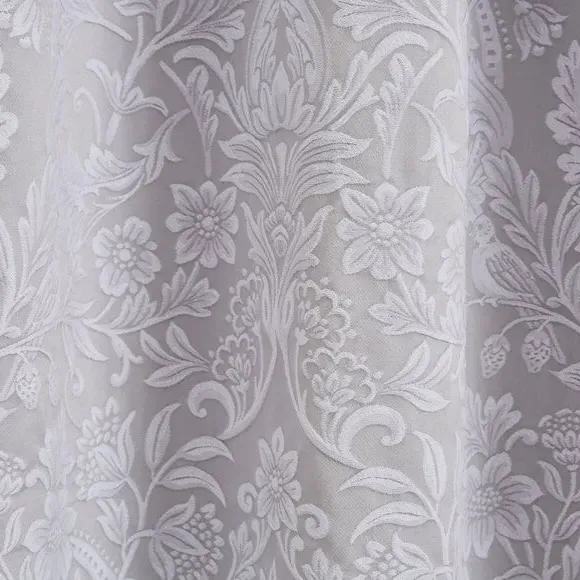 Blackout Eyelet Curtains - Grey, Jacquard