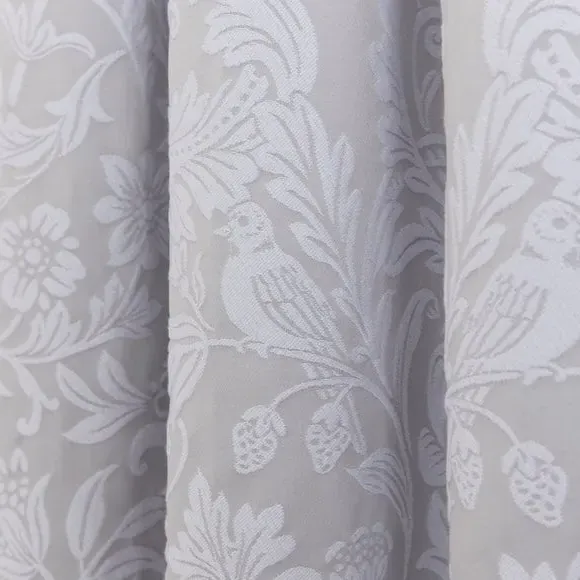 Blackout Pencil Pleat Curtains - Grey, Cotton