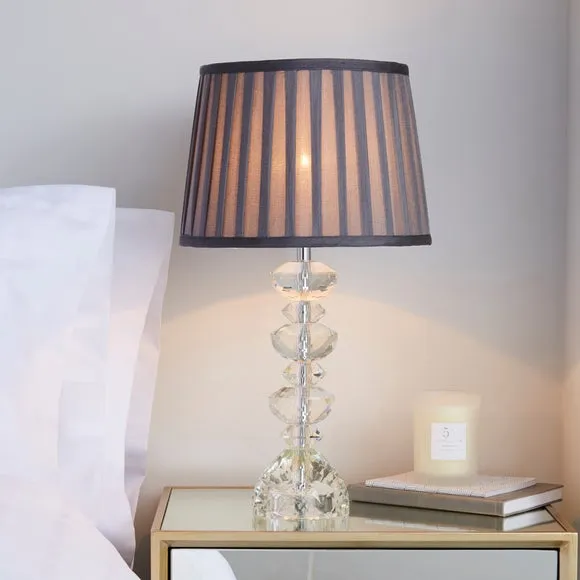 Candlestick Table Lamp - Grey, Crystal image