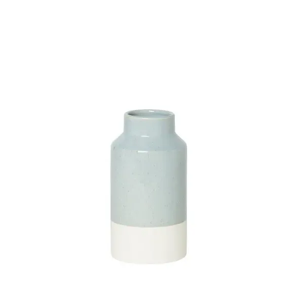 Ceramic Vase with Reactive Glaze - Off-White