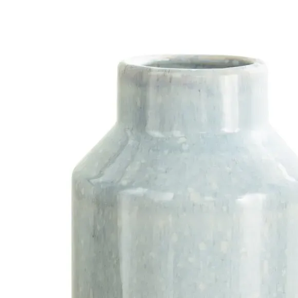 Ceramic Vase with Reactive Glaze - Off-White