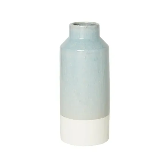 Ceramic Vase with Reactive Glaze - Off-White