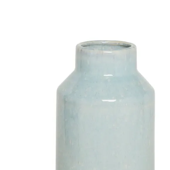 Ceramic Vase with Reactive Glaze - Off-White
