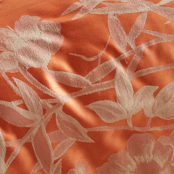 Chinoiserie Duvet Cover Set - Orange, Jacquard