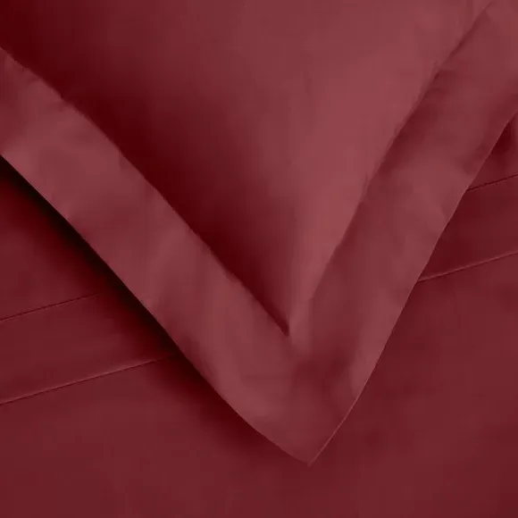 Continental Pillowcase 400 Thread - Bordeaux, Cotton