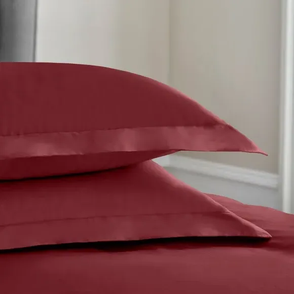 Continental Pillowcase 400 Thread - Bordeaux, Cotton