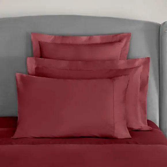 Continental Pillowcase 400 Thread - Bordeaux, Cotton