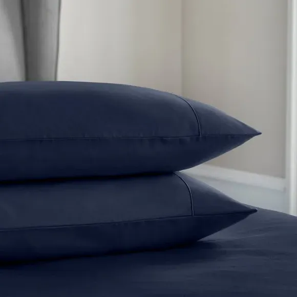 Continental Pillowcase 400 Thread - Indigo, Cotton
