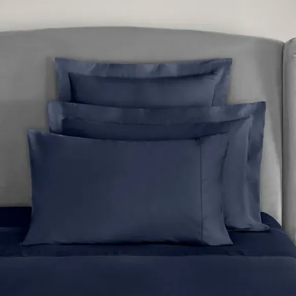 Continental Pillowcase 400 Thread - Indigo, Cotton