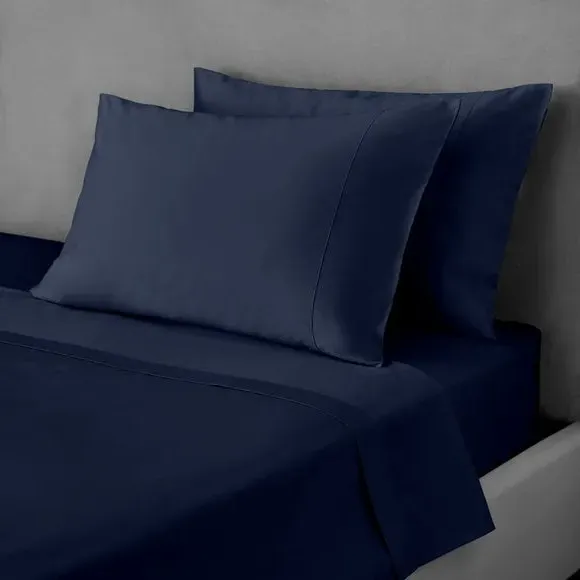 Continental Pillowcase 400 Thread - Indigo, Cotton